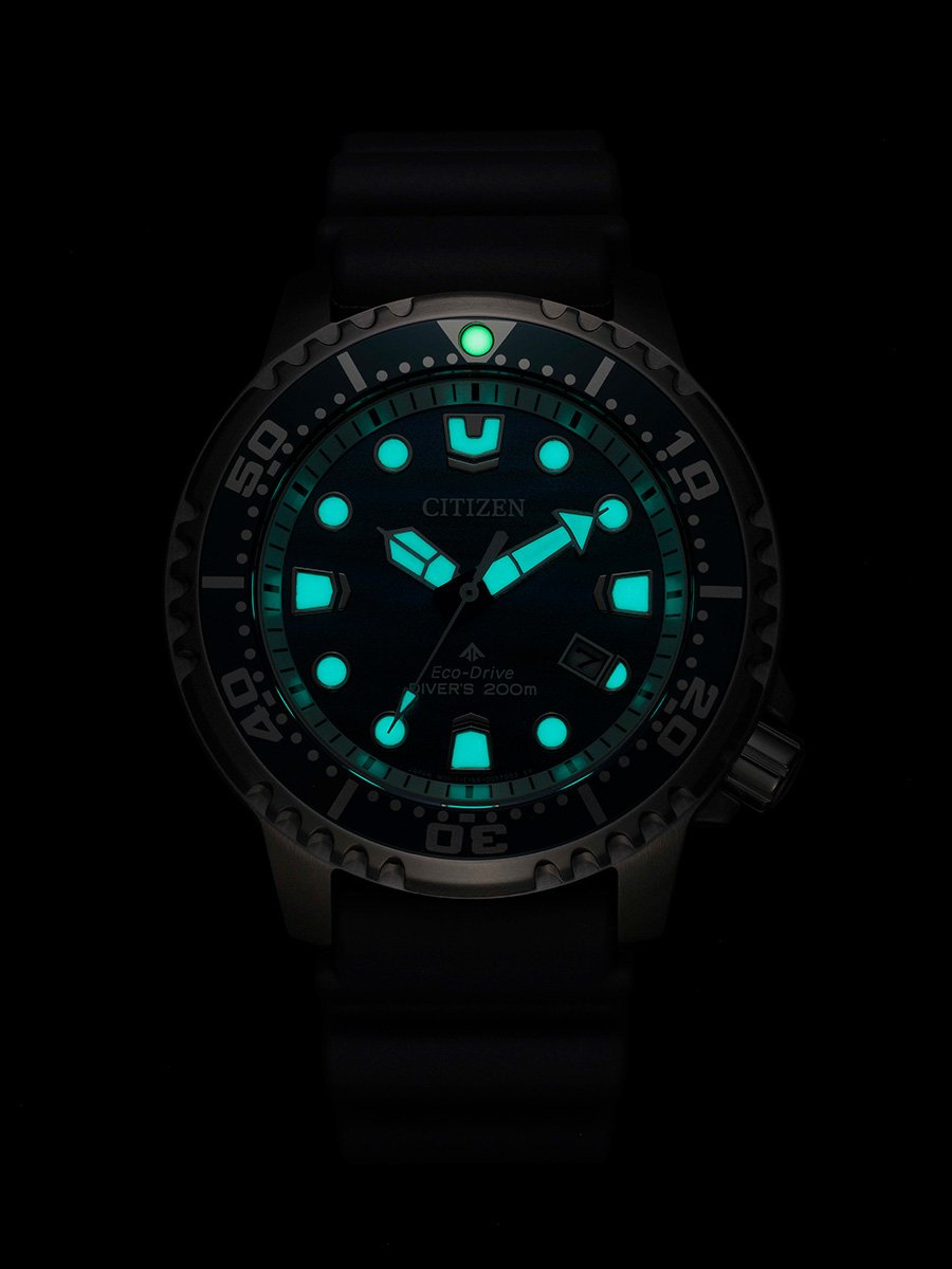Citizen Promaster Blue Ocean BN0167-09W: Night