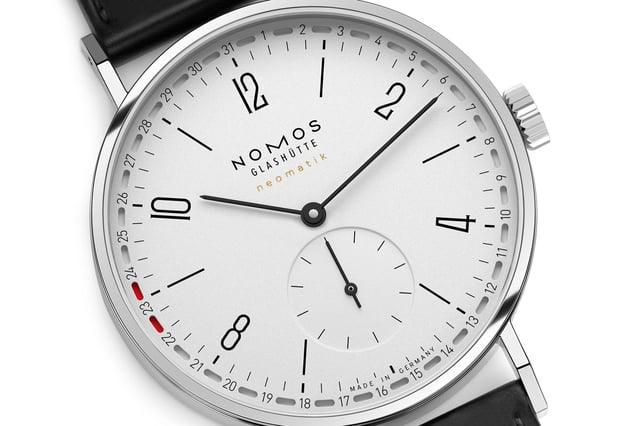 Nomos Glashütte Tangente neomatik Update 38, steel, dial