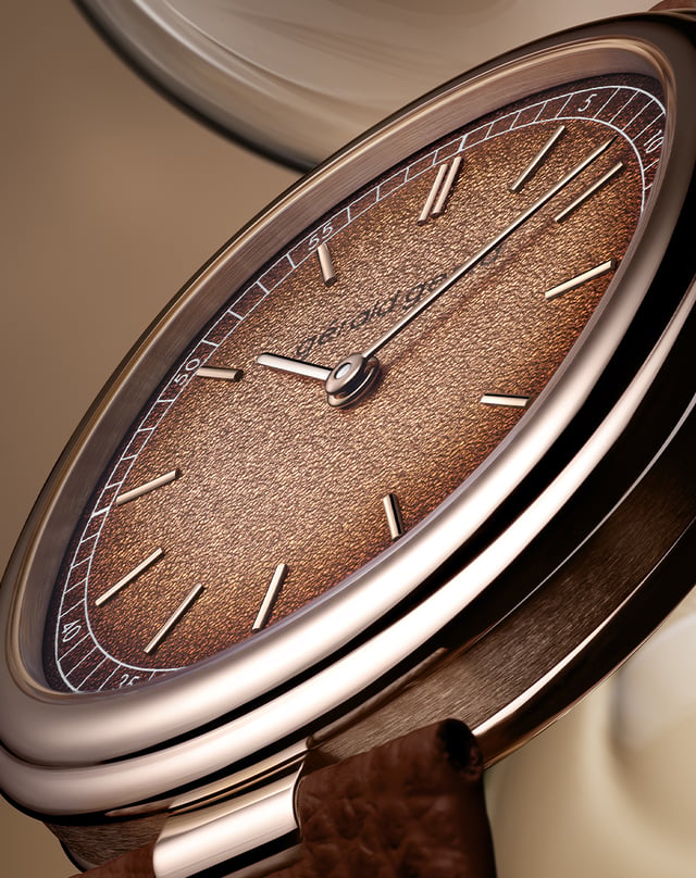 Gerald Genta: Geneva Time Only, Marrone, side
