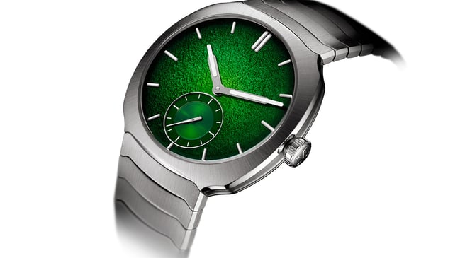 H. Moser & Cie. Streamliner Small Seconds Lime Green Enamel Boutique Edition, 6500-1201, title