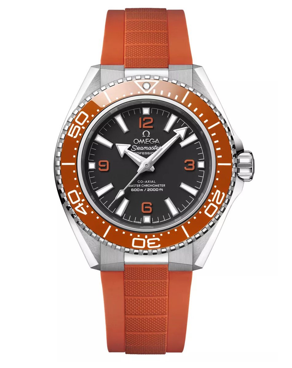 Omega: Seamaster Planet Ocean 600M orange rubber strap