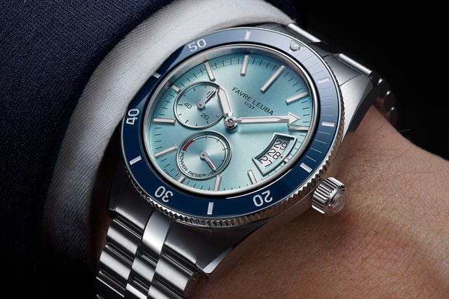 Favre Leuba Deep Raider Power Reserve, Ice Blue, title