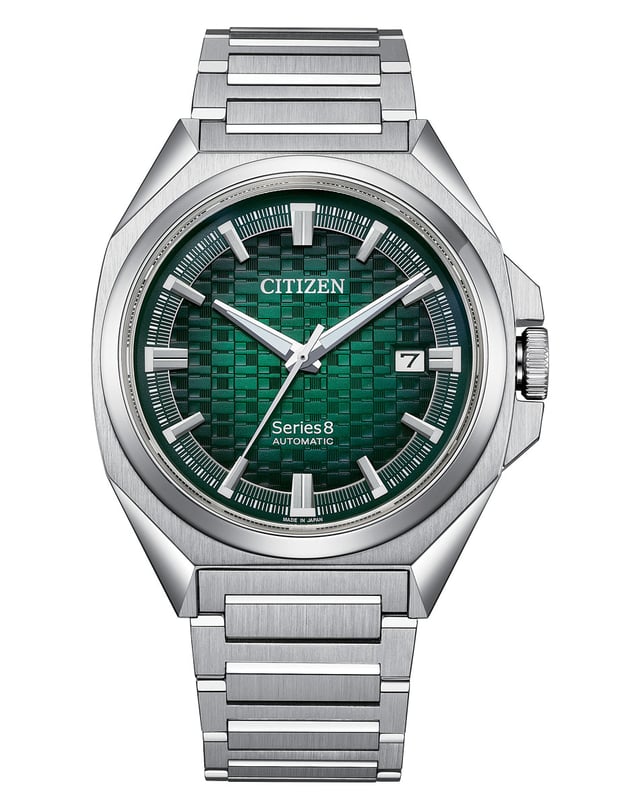 Citizen: Series 8 NB6050-51W with green dial