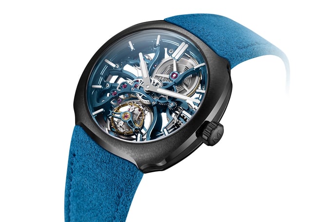 H. Moser Streamliner Tourbillon Skeleton Ceramic Alpine Limited Edition: title