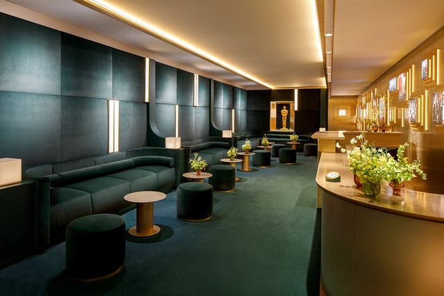 Rolex Greenroom Oscars 2026 in Green and Gold