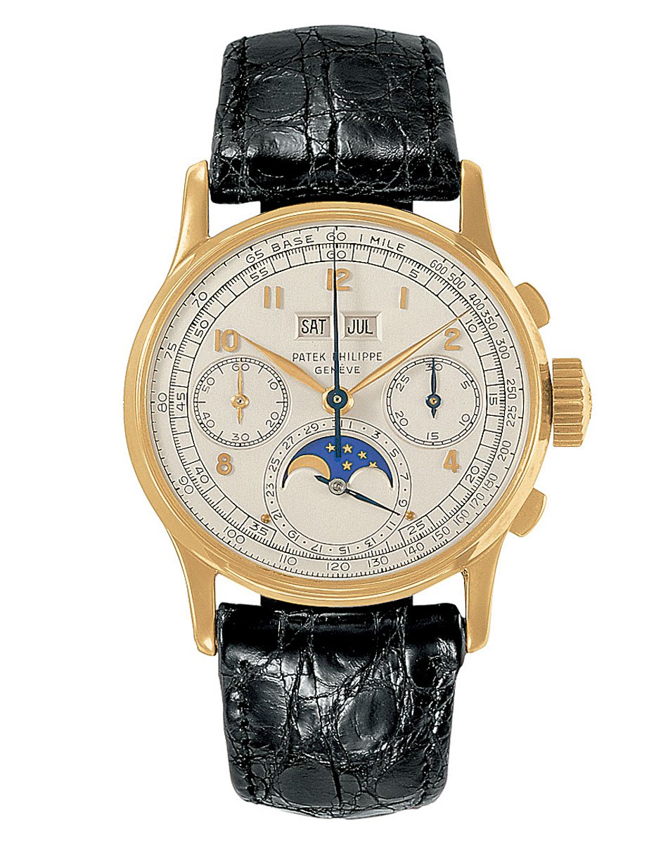 Patek Philippe: Ref. 1518, chronograph with perpetual calendar from 1941