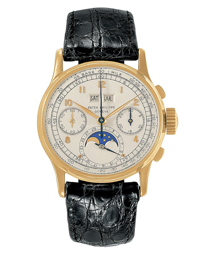 Patek Philippe: Ref. 1518, chronograph with perpetual calendar from 1941