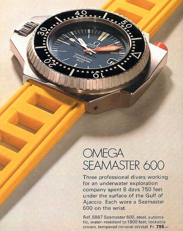 Omega: Seamaster 600 Ploprof from 1970, contemporary display