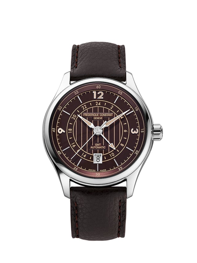 Frederique Constant Classics Runabout Automatic GMT, ref. FC-350RN5B6: Front