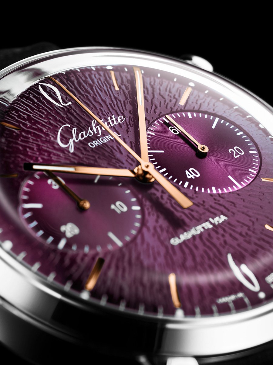 Glashütte Original Sixties Chronograph Annual Edition, 1-39-34-08-22-04, Dial