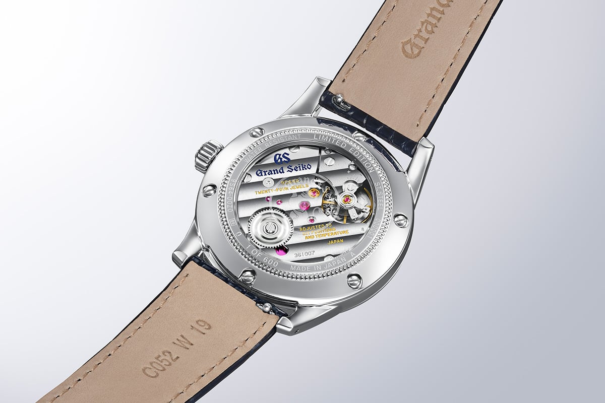 Grand Seiko Elegance Collection SBGW325 'Arabic Blue': case back