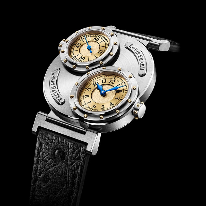 Louis Erard x Vianney Halter Futur Antérieur Gold: dial