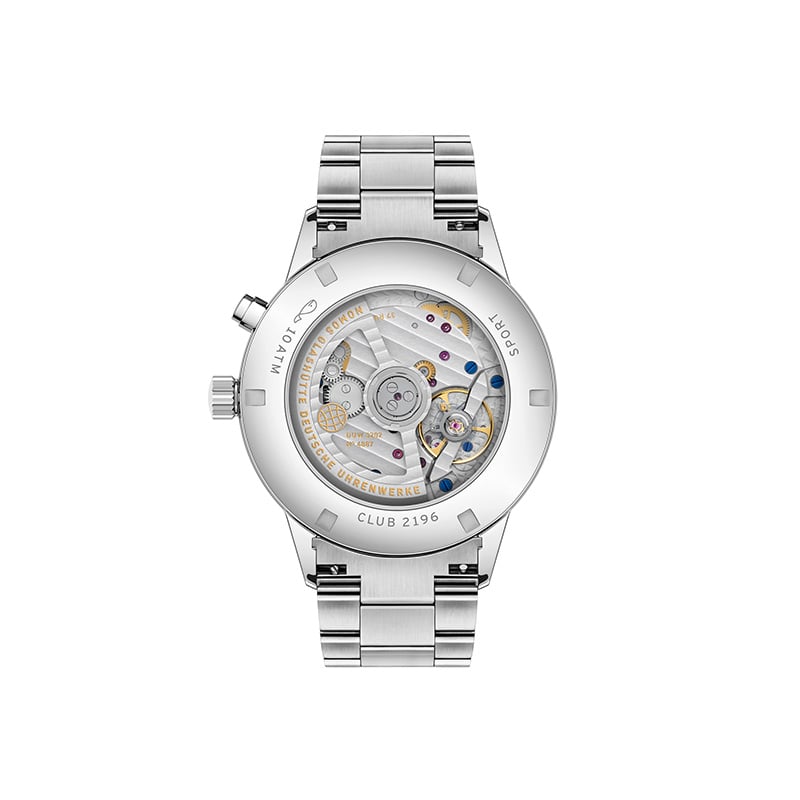 Nomos Glashütte Club Sport neomatik Worldtimer dark: case back