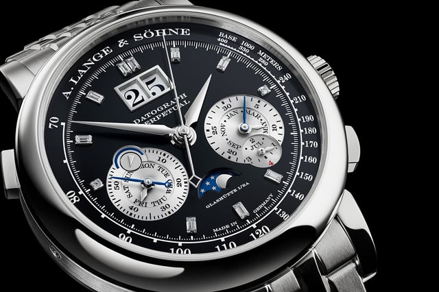 A. Lange & Söhne Datograph Perpetual Ref. 410.136E: dial