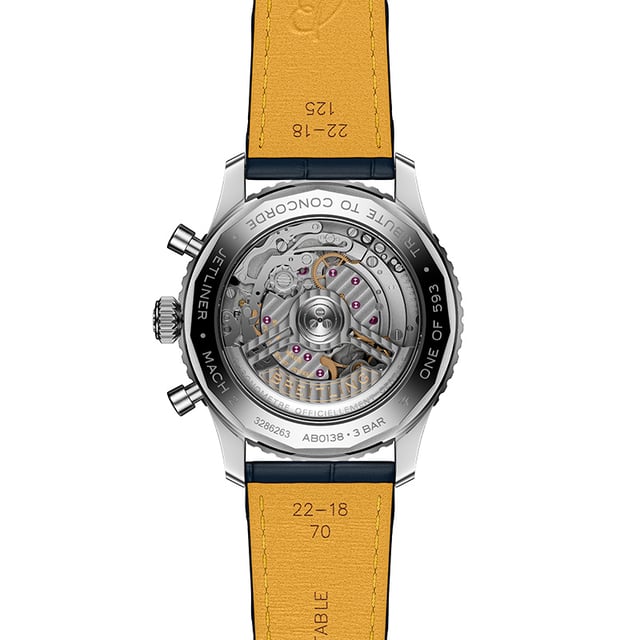 Breitling: Navitimer B01 Chronograph 43 Tribute to Concorde, case back