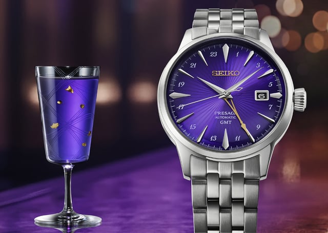 Seiko Presage Cocktail Time GMT Seiko 145th Anniversary Limited Edition HCB006J1: Front