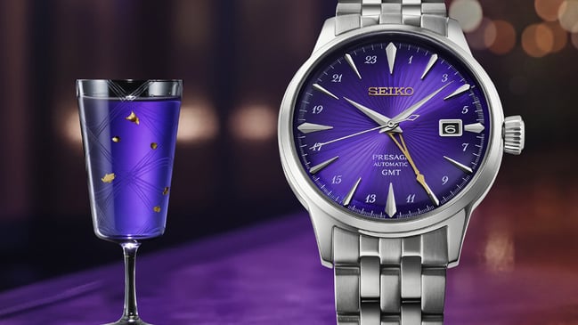 Seiko Presage Cocktail Time GMT Seiko 145th Anniversary Limited Edition HCB006J1: Front