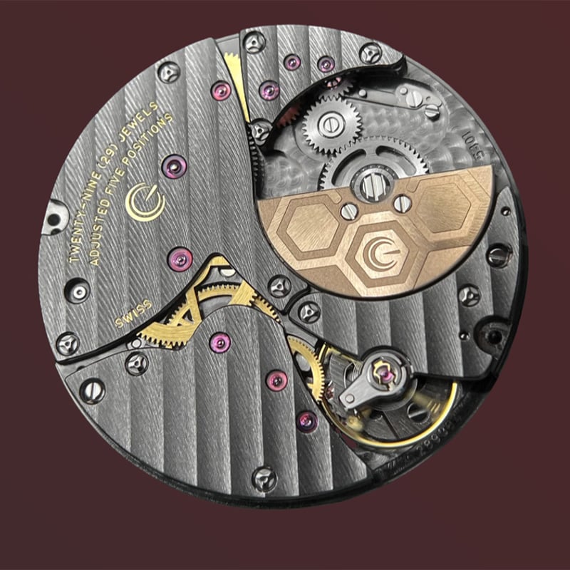 Gerald Charles Masterlink Gem Set Stone: movement