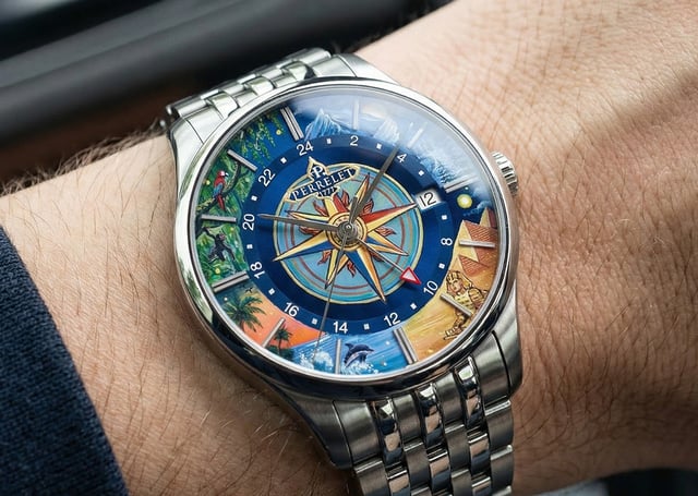 Perrelet x IFL Watches Weekend GMT Atlas: wrist, title