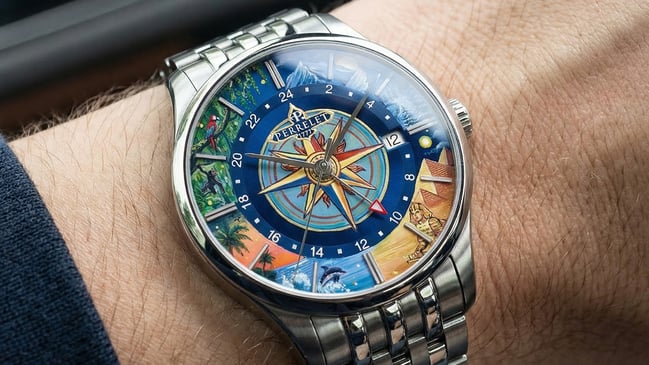 Perrelet x IFL Watches Weekend GMT Atlas: wrist, title