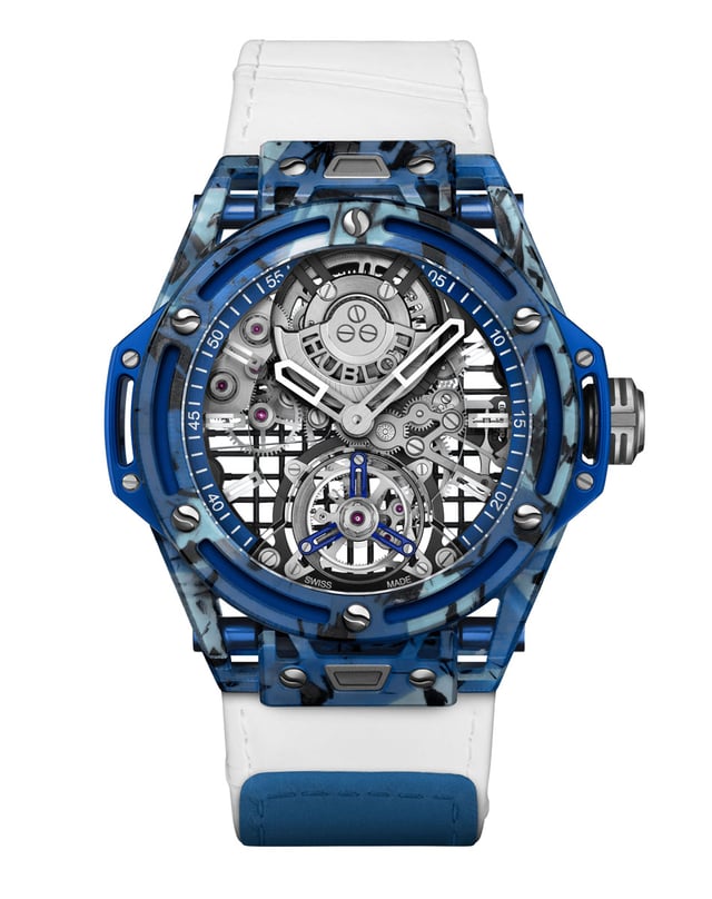 Hublot: Big Bang Tourbillon Novak Djokovic GOAT Edition in Blue
