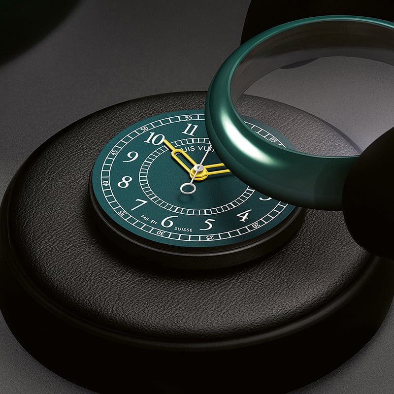 Louis Vuitton Monterey – Green Ceramic & Steel W0CR21
