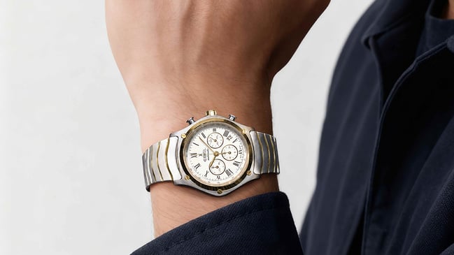 Ebel Sport Classic Chronograph, chronograph on a male wrist