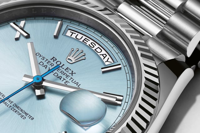 Rolex Day-Date weekday window