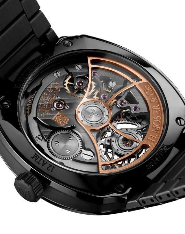 H. Moser & Cie: Streamliner Tourbillon Concept Ceramic, movement