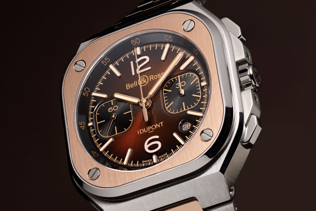 Bell & Ross BR-05 Chrono S.T. Dupont: Dial
