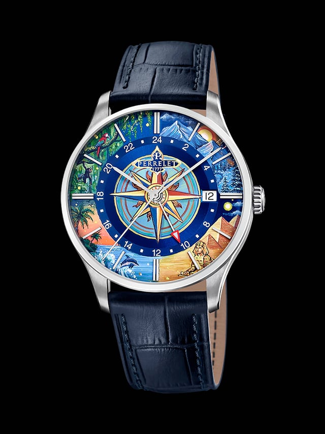 Perrelet x IFL Watches Weekend GMT Atlas: Front