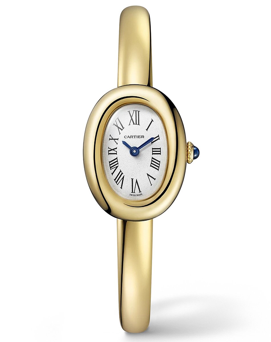 Cartier Baignoire, elegant gold watch