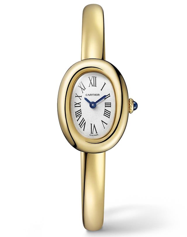 Cartier Baignoire, elegant gold watch