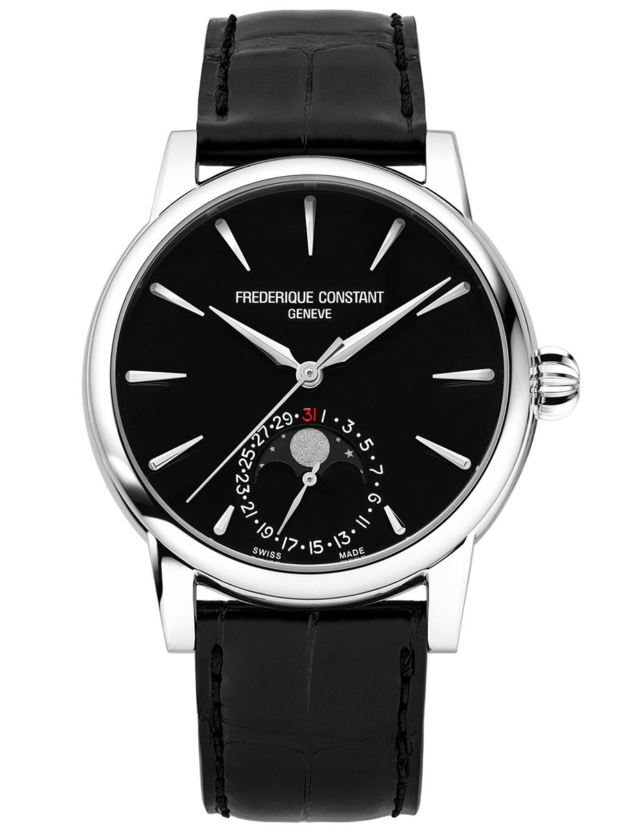 Frederique Constant Classic Moonphase Date Manufacture & Onyx: Front