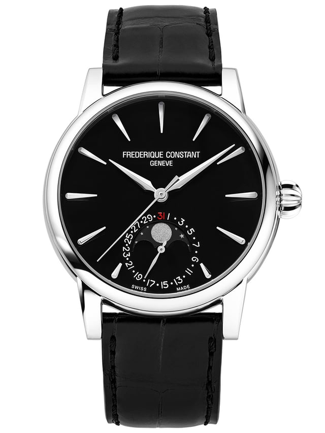 Frederique Constant Classic Moonphase Date Manufacture & Onyx: Front