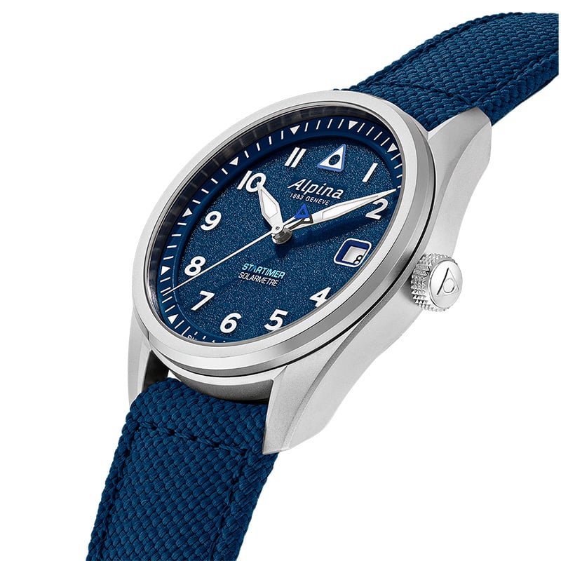 Alpina Startimer Solarmetre, ref. AL-140BLW3S26: side