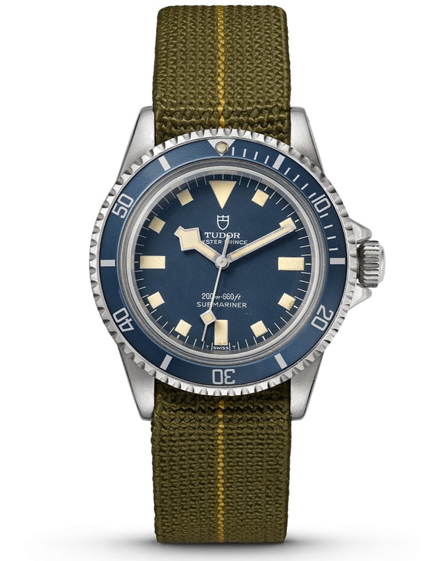 Vintage Tudor Submariner, stainless steel diver's watch with automatic movement