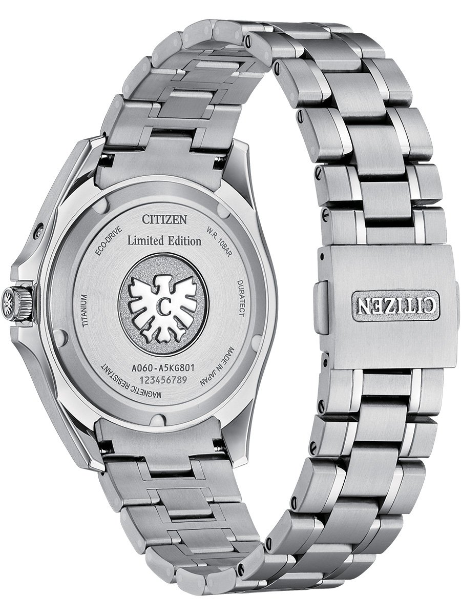 Citizen: The Citizen 50 Years of Eco-Drive, ref. AQ4091-56W, case back