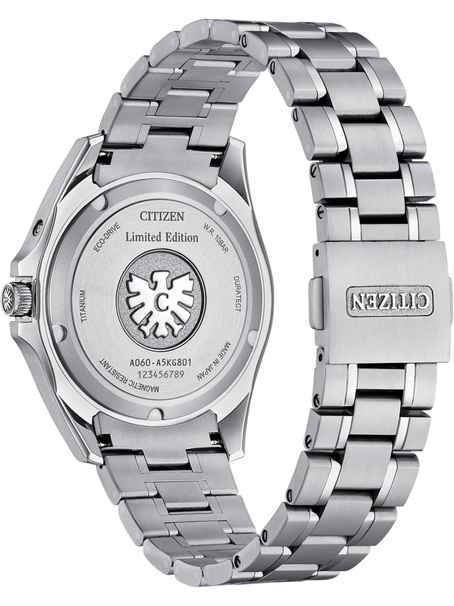 Citizen: The Citizen 50 Years of Eco-Drive, ref. AQ4091-56W, case back