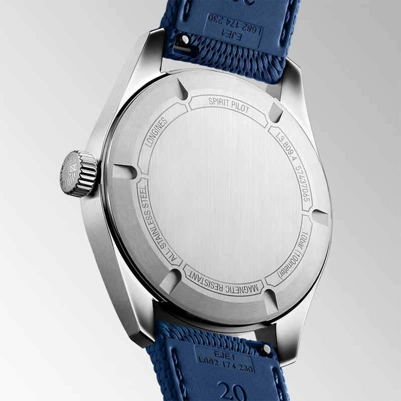Longines Spirit Pilot, L3.809.4.9: case back