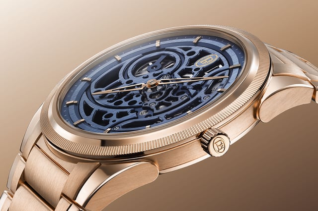 Parmigiani Fleurier Tonda PF Skelett Roségold Milano Blue: Titel