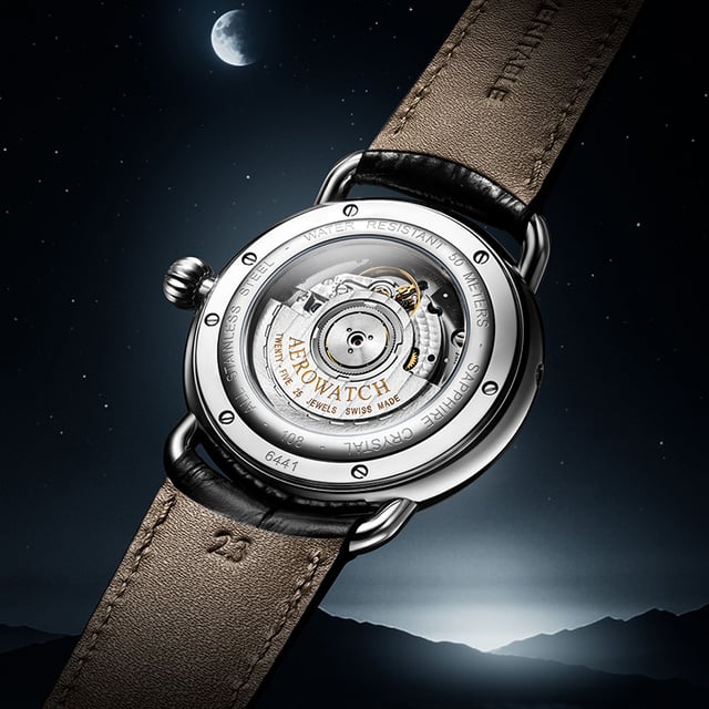 WatchTime Aerowatch 1942 Calendrier Complet, back