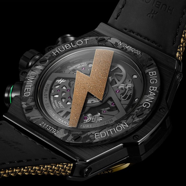 Hublot: Big Bang Reloaded Usain Bolt, Case Back