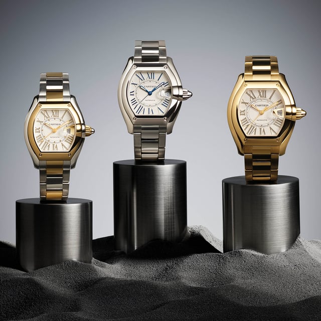 Cartier Roadster, three watches