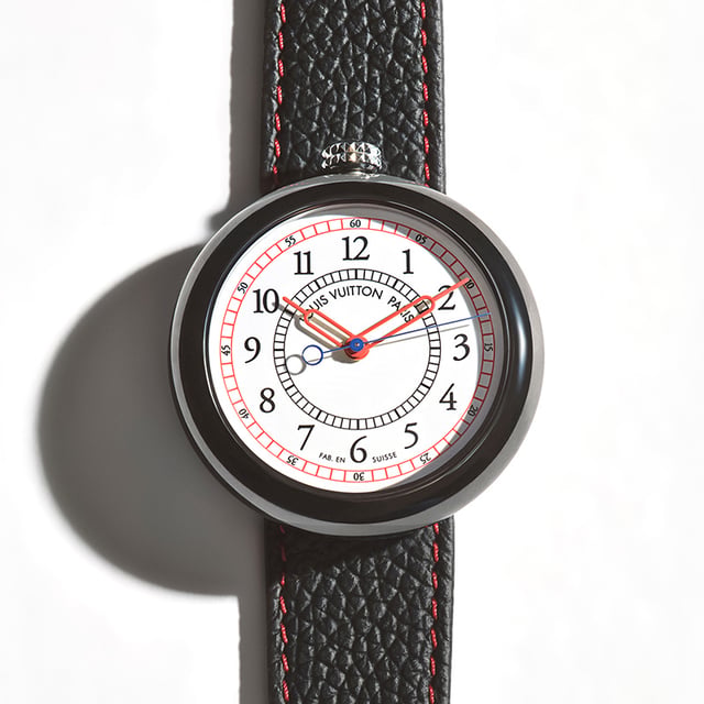 Louis Vuitton Monterey – Black Ceramic & Steel W0CR11: Front