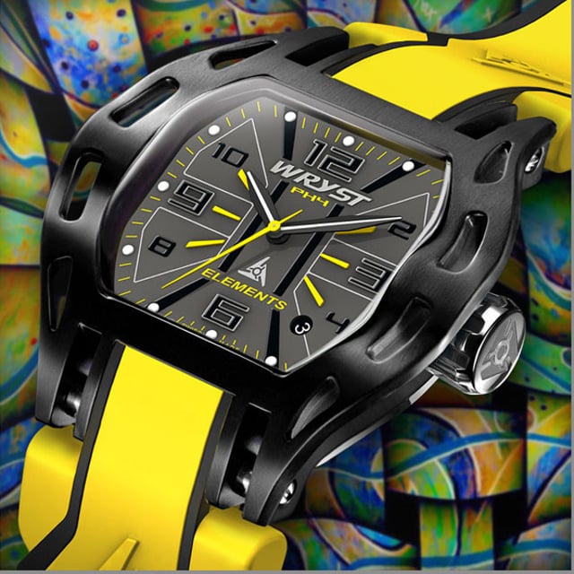 Wryst Elements sports watch - yellow