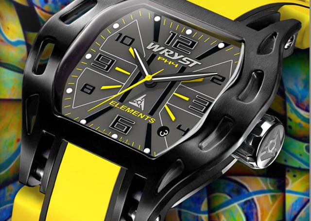Wryst Elements sports watch - yellow