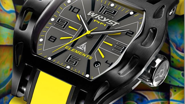 Wryst Elements sports watch - yellow