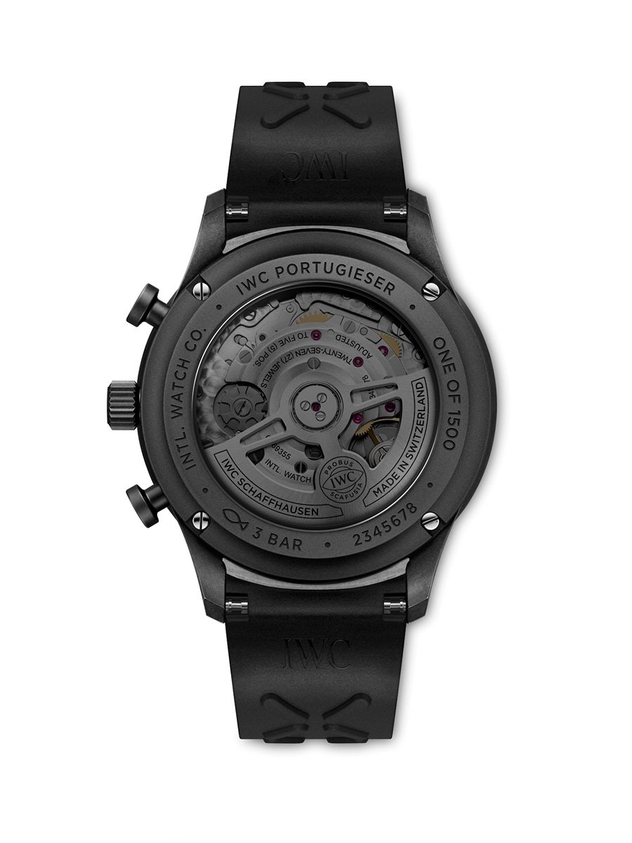 IWC: Portugieser Chronograph Ceratanium, Ref. IW371631, back