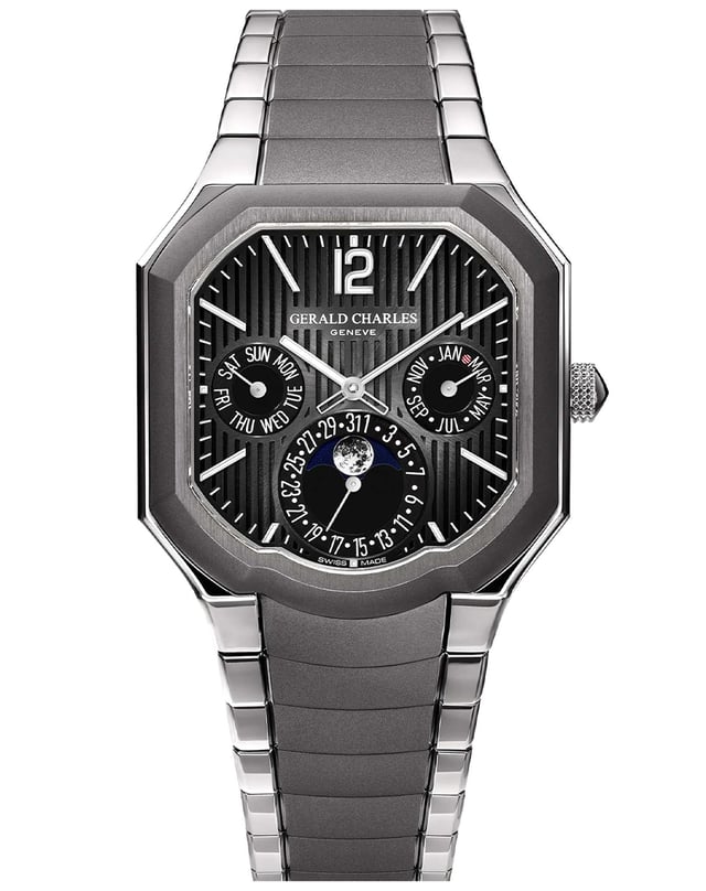 Gerald Charles – Masterlink Perpetual Calendar, perpetual calendar with integrated bracelet